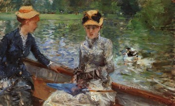 Berthe Morisot Painting - A Summers Day Berthe Morisot